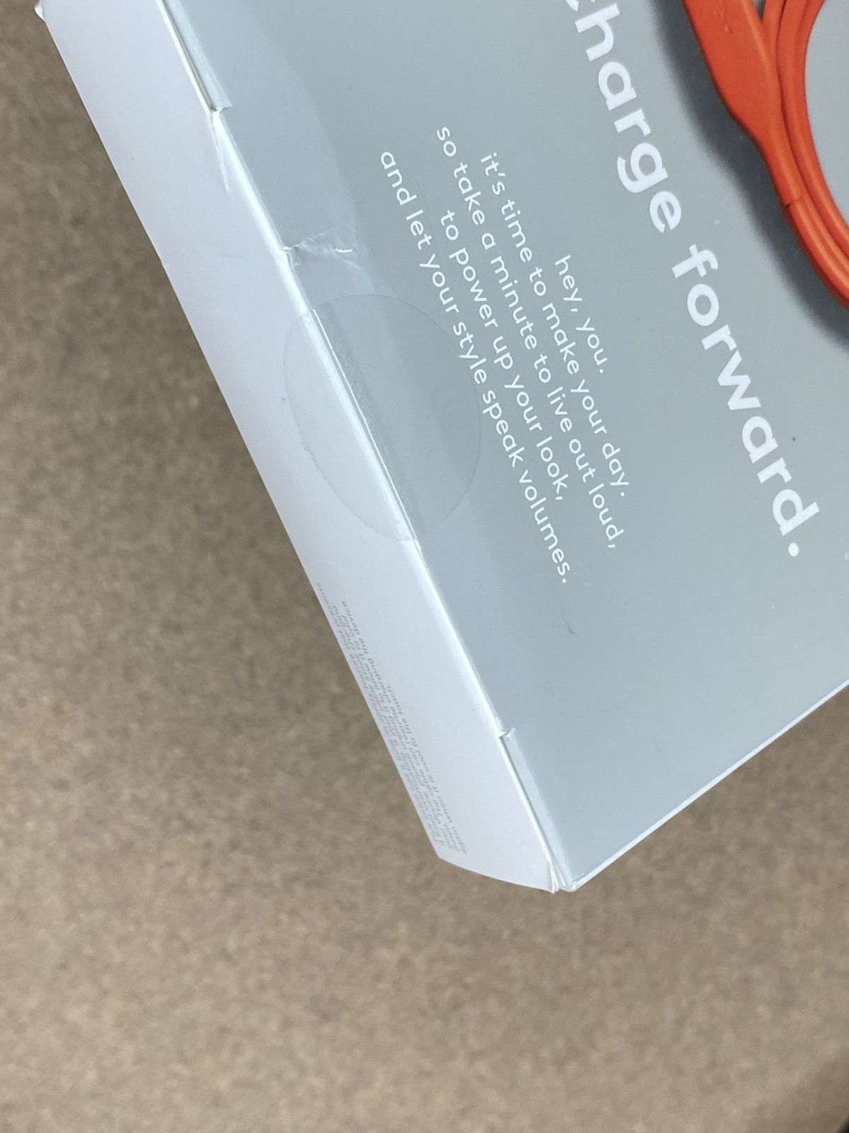Heyday 6 Ft USB-A To USB-C Soft-Touch Charging Cable - Orange