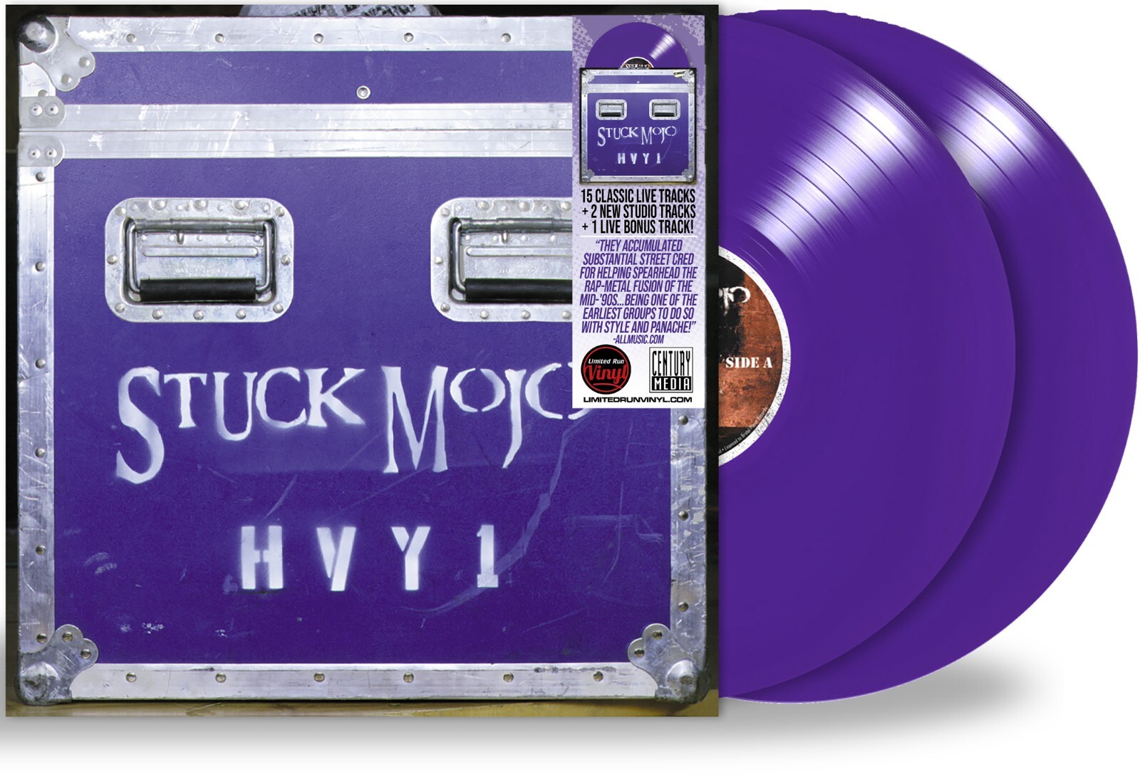 STUCK MOJO - HVY1 (*NEW 2-LP BLUE VINYL, 2023, Brutal Planet Records) Rap/Metal