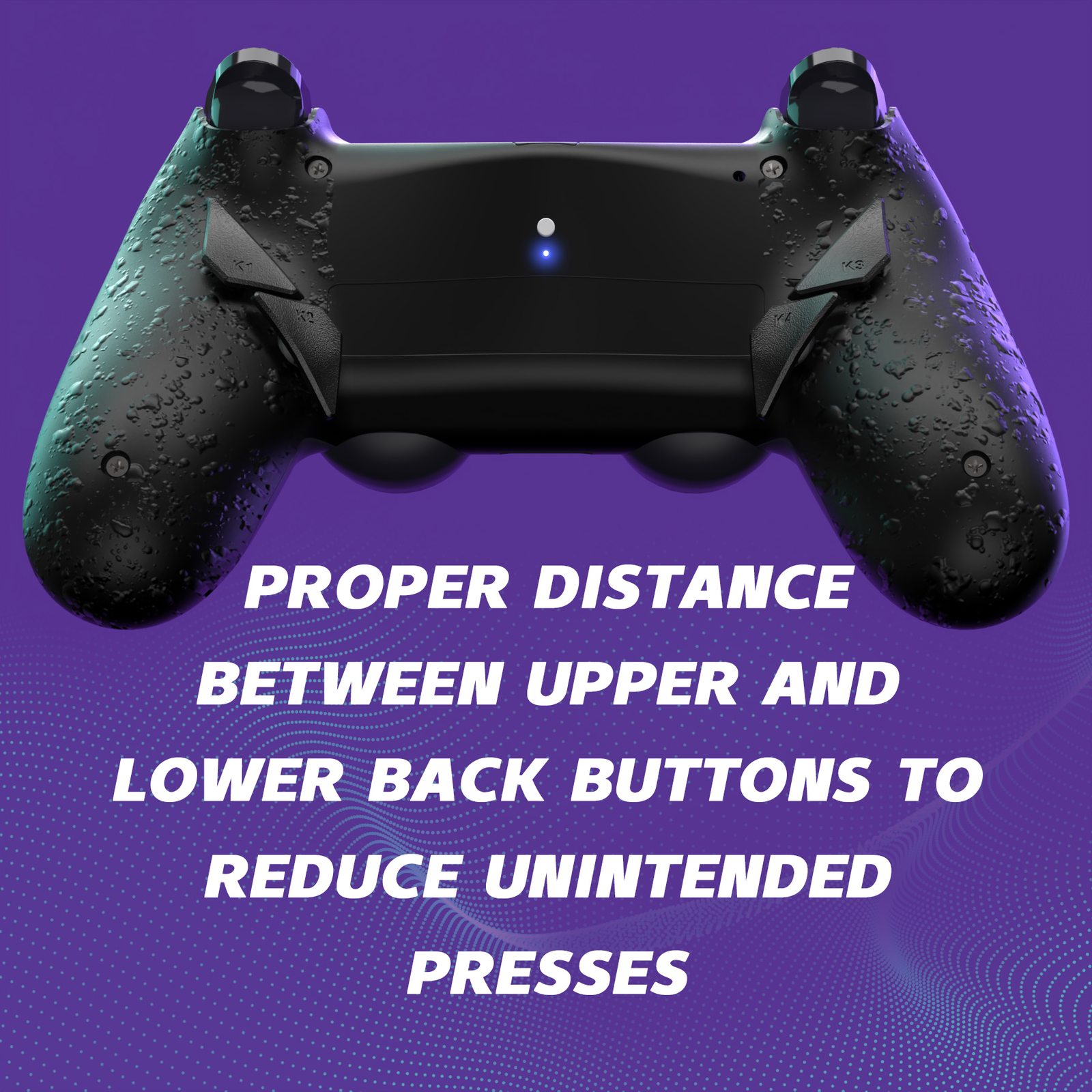 Dawn Type-C Version Remap Kit for PS4 Slim Pro Controller-4 Back Buttons & Shell