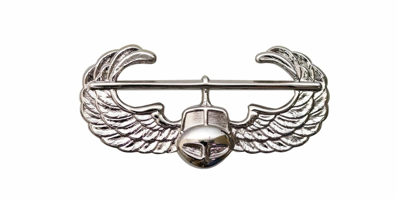 US Army Badge: Air Assault - Mirror Finish - Regulation Size - Clutch Back