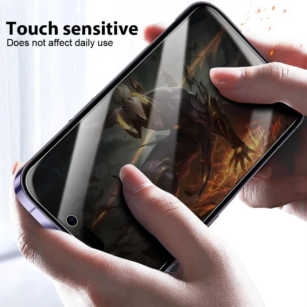 Privacy Screen Protector For iPhone 13 14 15 16e 17 Pro Max Air Edge Full Cover