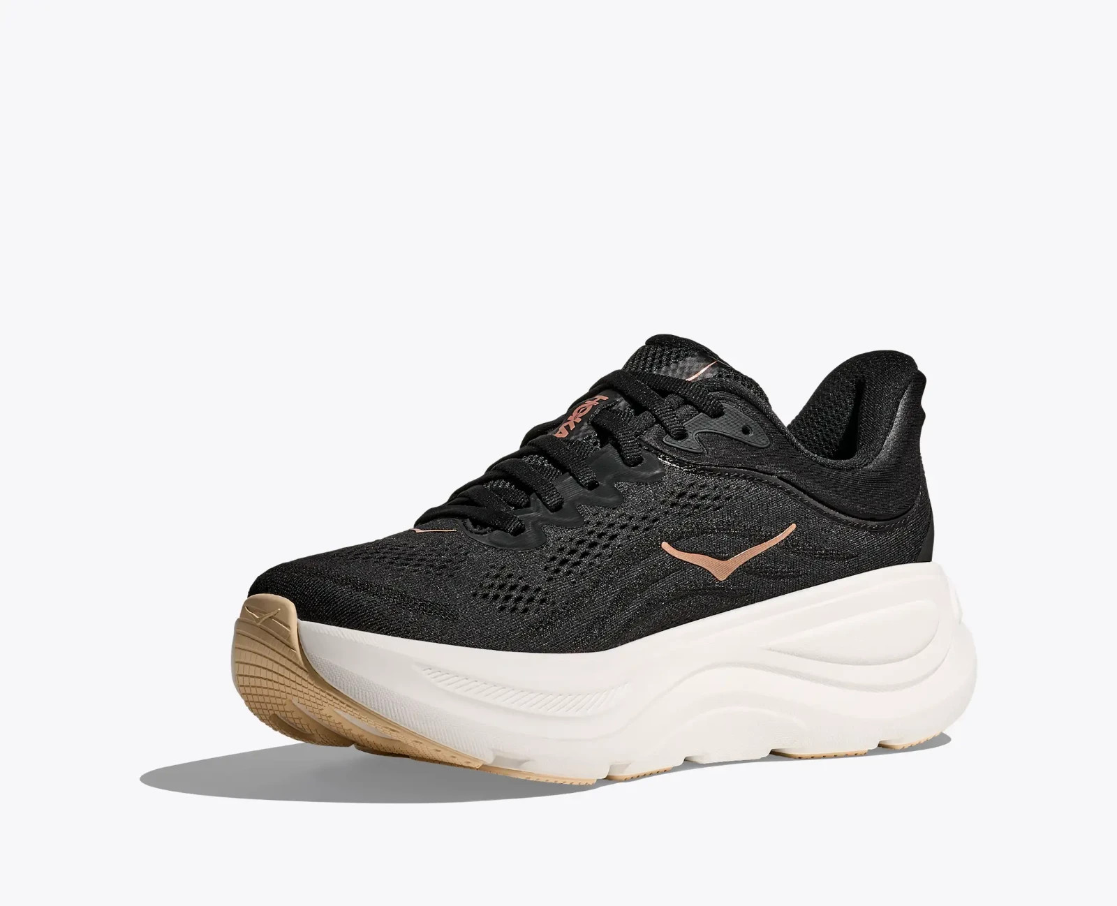 Hoka One One Bondi 9 1162012-BRGL Sneakers Women's Black Rose Gold Running Shoes