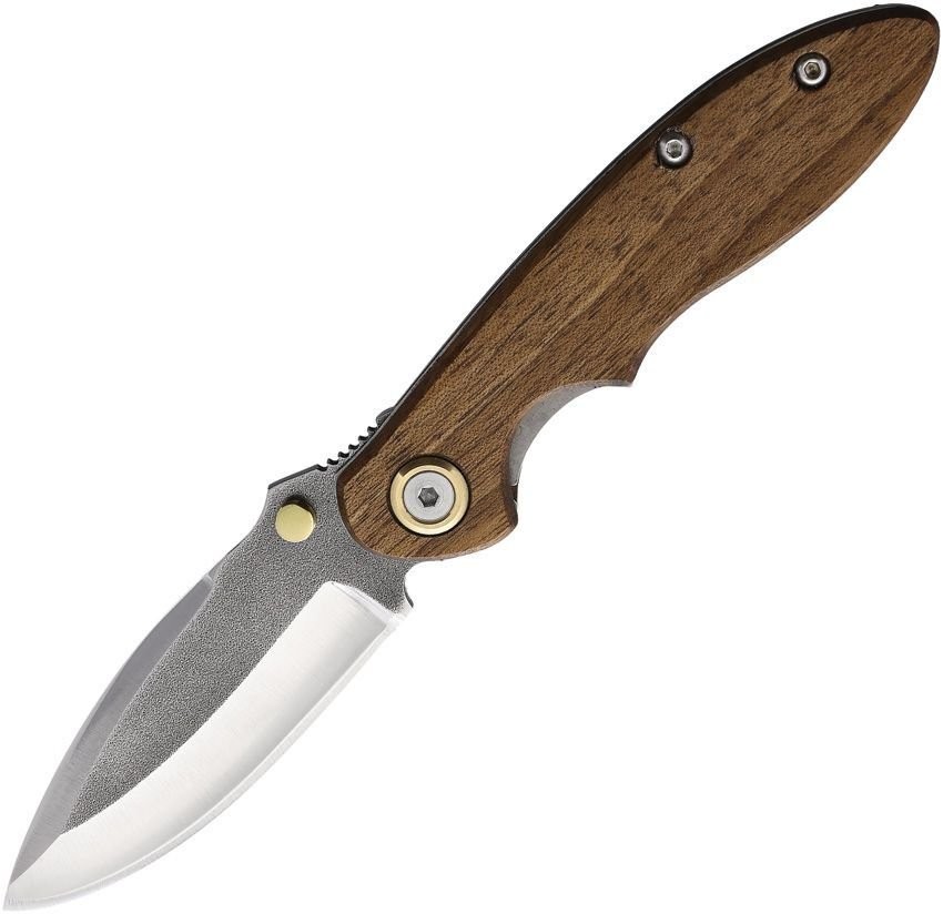 Leader Knives Linerlock  Turkish Wood 4116 stainless Folding Knife - F110
