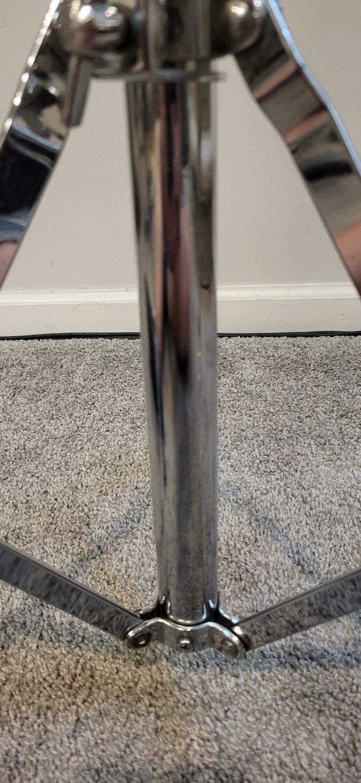 Unbranded single braced straight heavy duty cymbal stand with tilter
