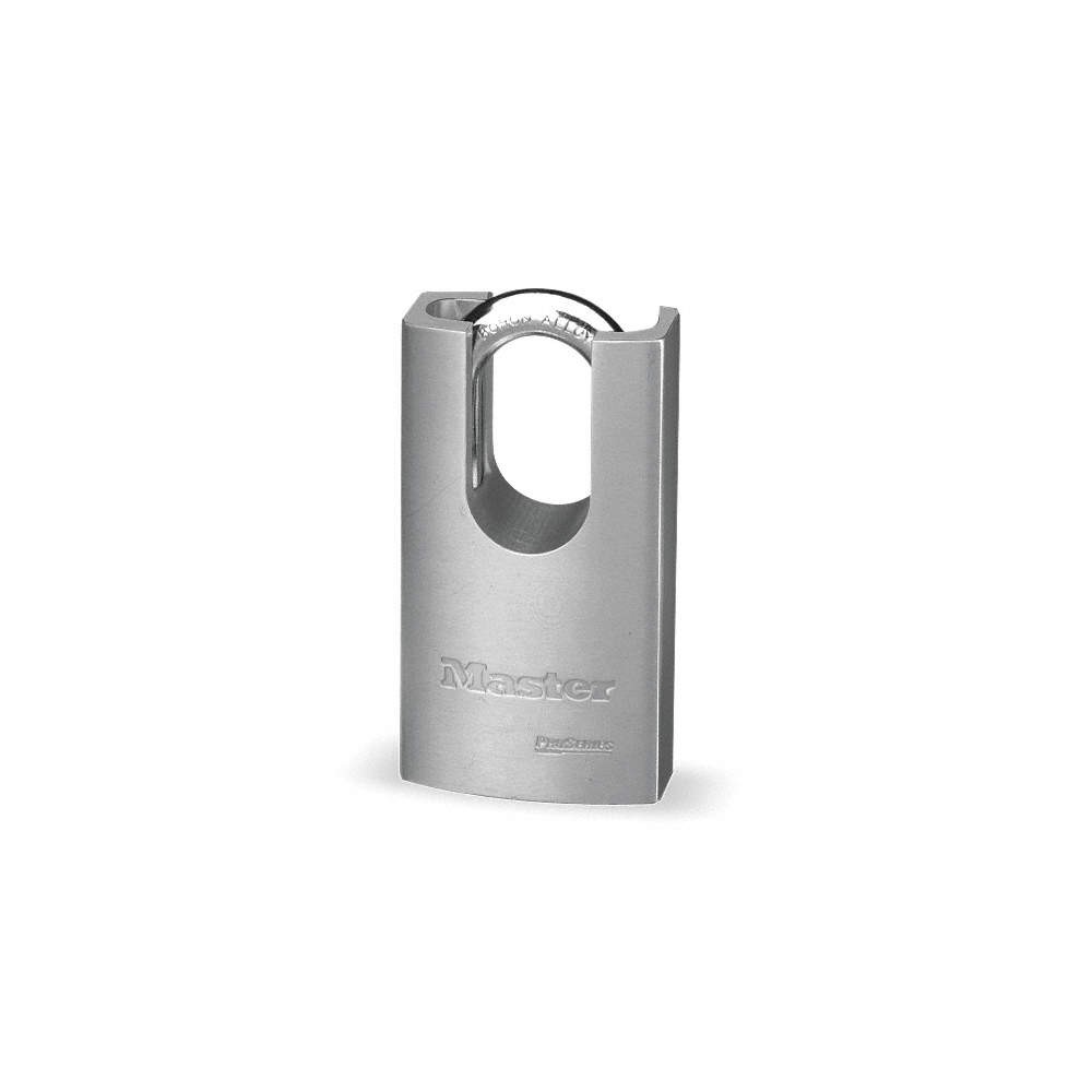 MASTER LOCK 7045 Keyed Padlock, 29/32 in,Rectangle,Silver 4YH33