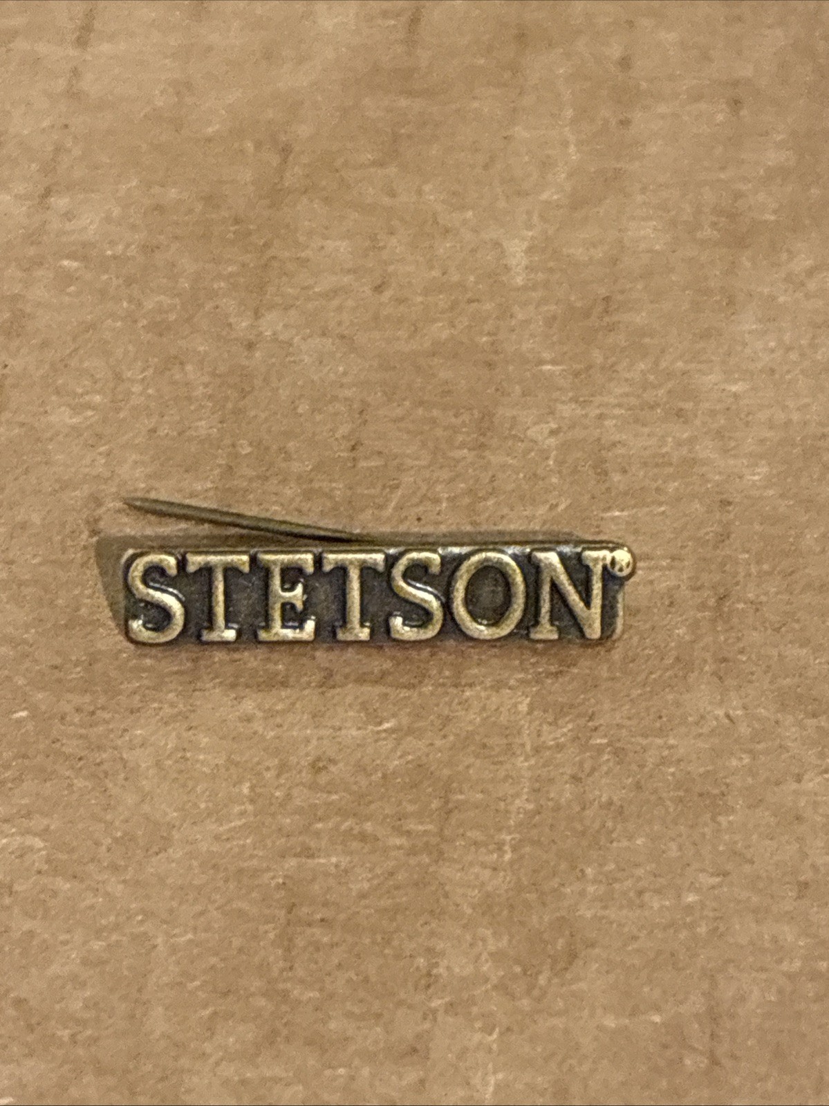 Vintage John B Stetson Cowboy Hat Pin, 1 Inch