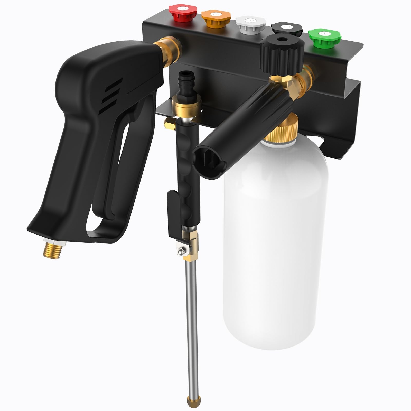 Pressure Washer Gun Holder, Power Washer&Snow Foam Cannon Quick Disconnect To...