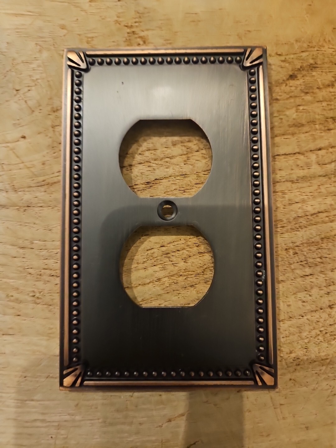 Oil Rubbed Bronze Single Duplex Wall Plate Plug Electric Outlet Cover 44018-ORB