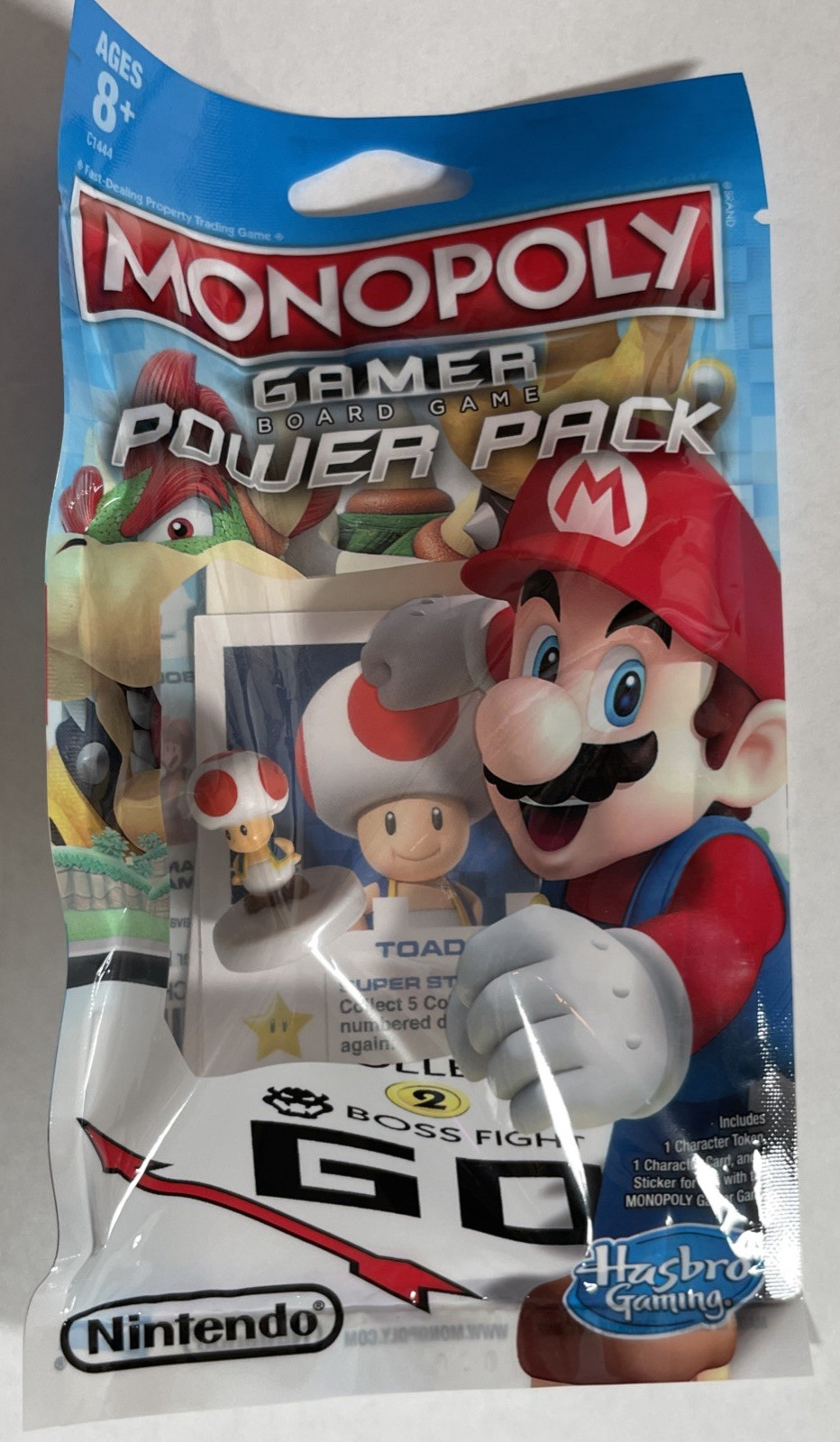 Monopoly Gamer Board Game Power Pack Toad Token 2017 Nintendo Super Mario