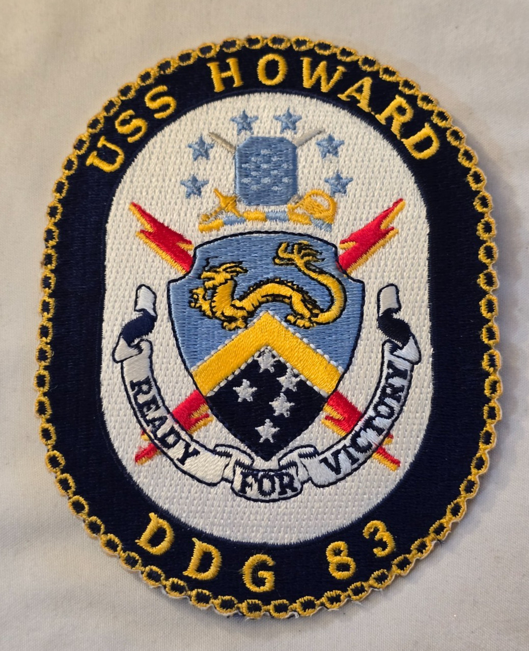Original US Navy USS Howard DDG-83 Destroyer Command Patch