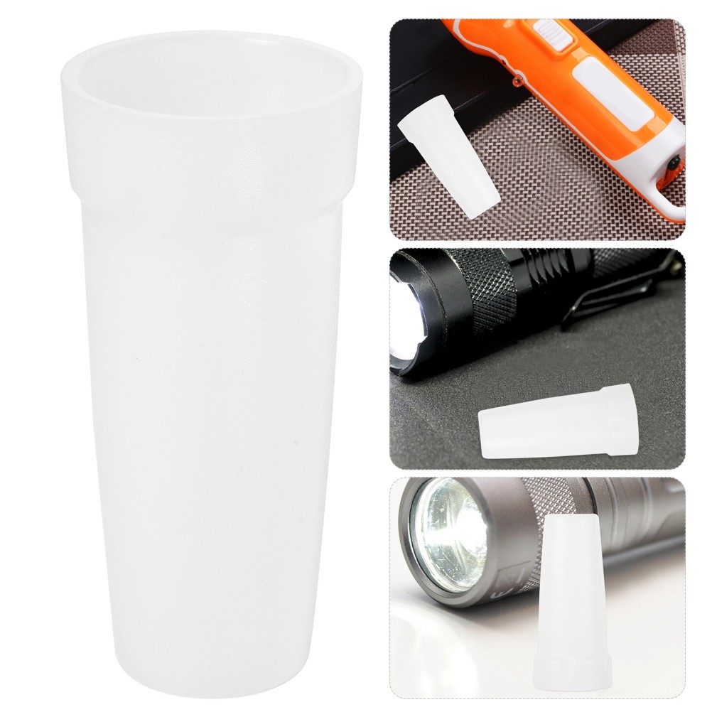 White Light Diffuser for Reading Flashlight Cap Camping Attachment