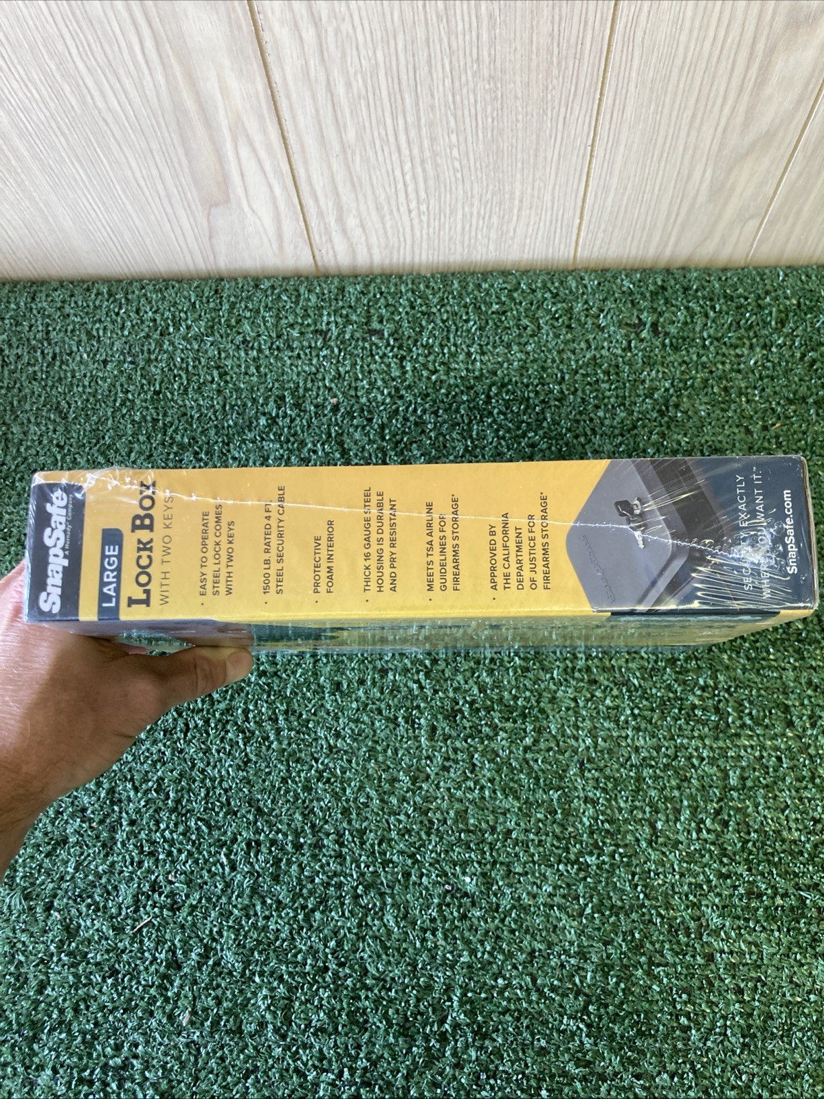SnapSafe Large Lock Box with 2 Keys NEW. (OKEB-03-009)