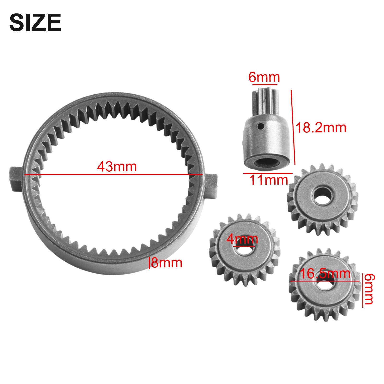 Brushless Lithium Wrench Gear Electric Drill Gear Set High Performance