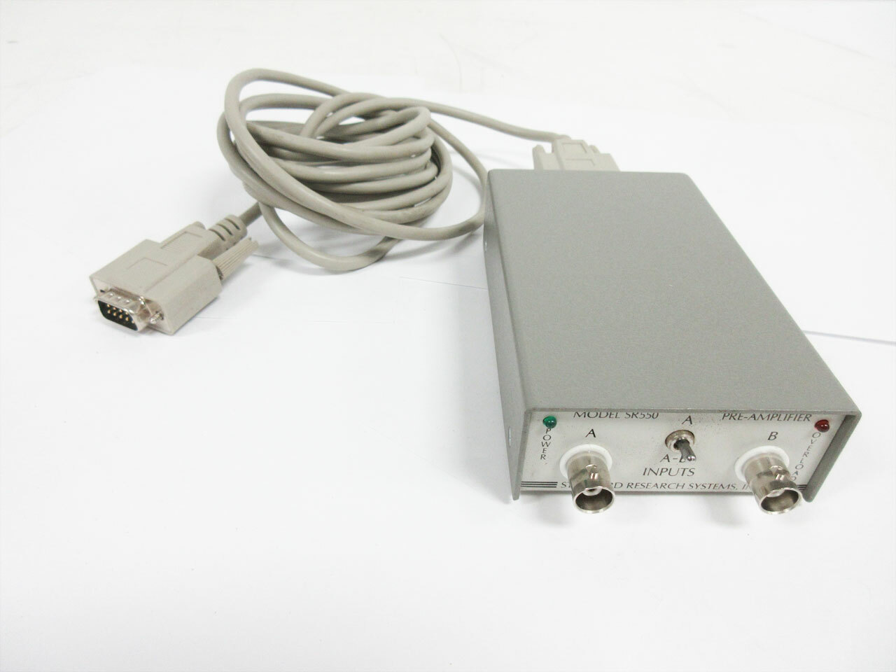 STANFORD RESEARCH SYSTEMS SR550 FET VOLTAGE PREAMPLIFIER WITH CABLE SRS