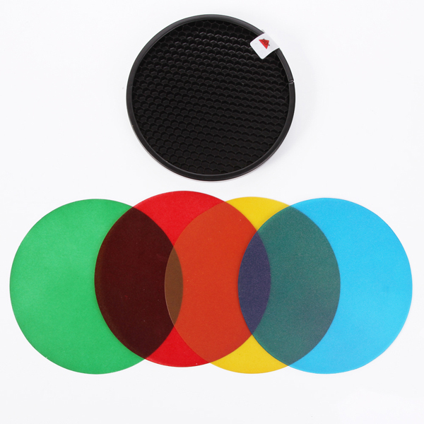 Godox AD-S11 4Color Filter&Honeycomb Grid Cover case F  WITSTR AD180 AD360 Flash