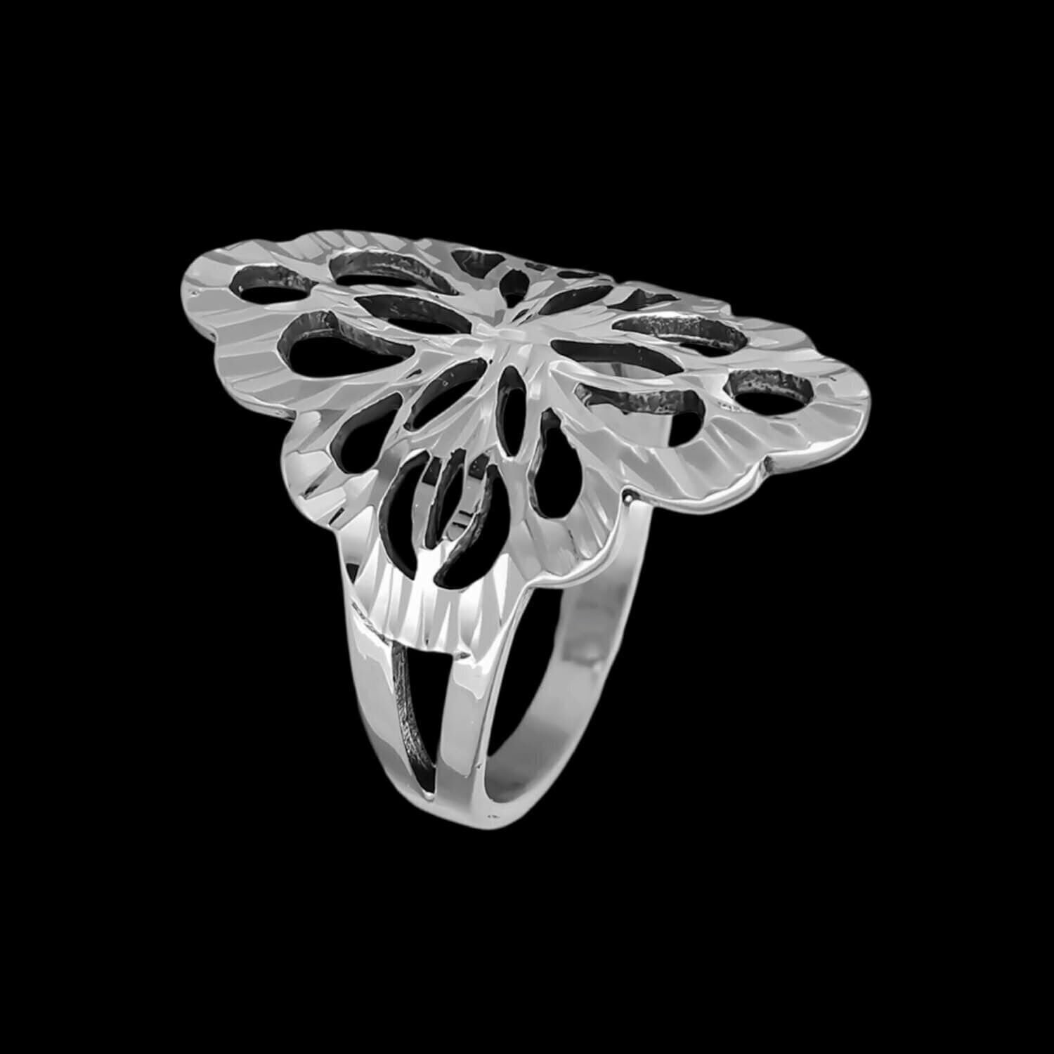Size 6 - Diamond Cut Damask Ring