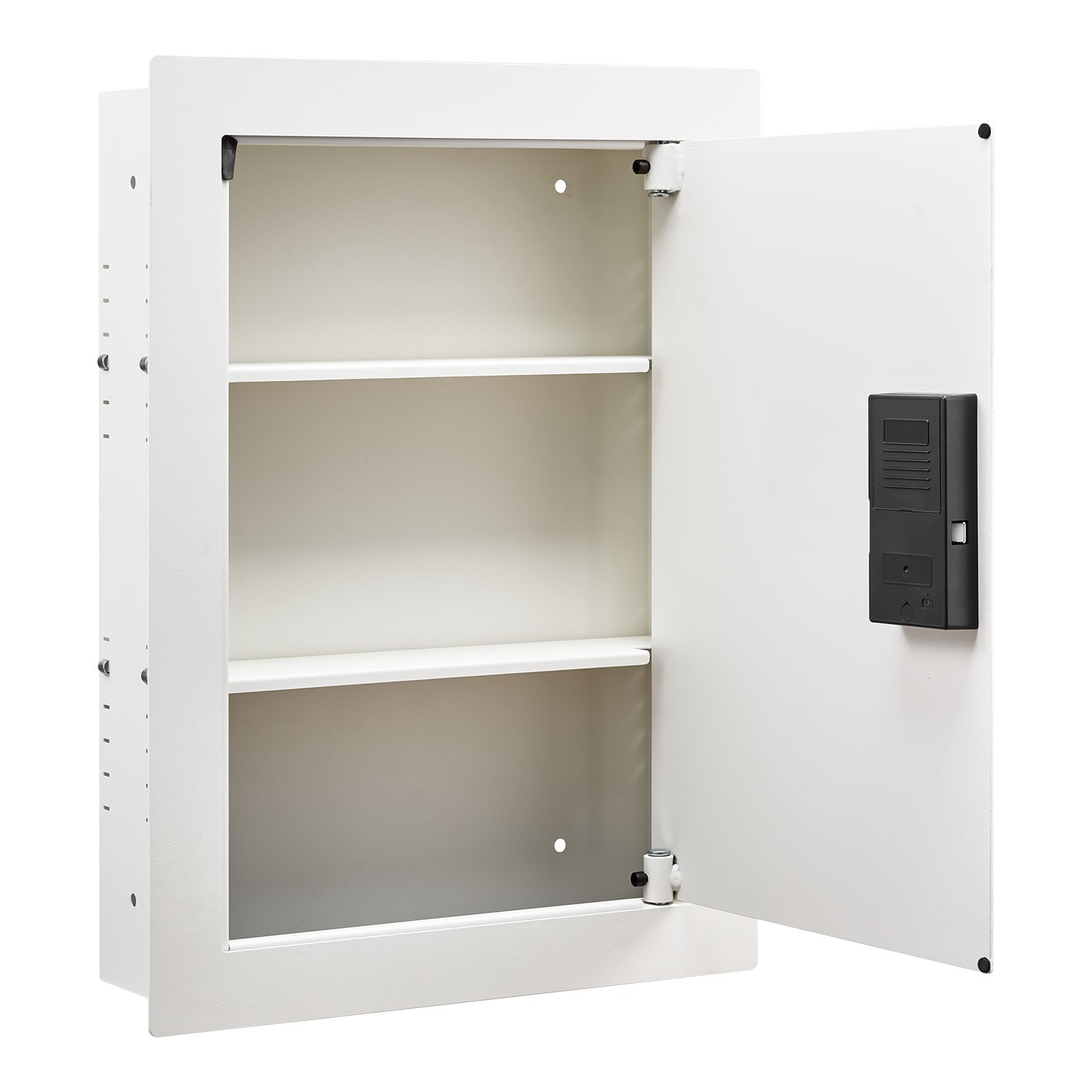 Uimoso 0.83 sq.ft Wall-Mounted Safe with Keypad, Lock, and Adjustable Shelves