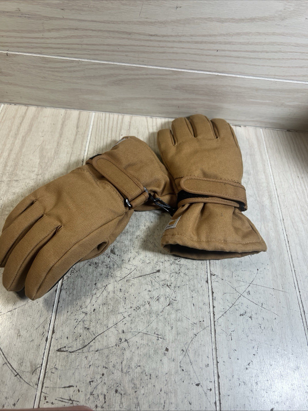Carhartt Brown  Insulated Gloves Sz Large L MCM HTF