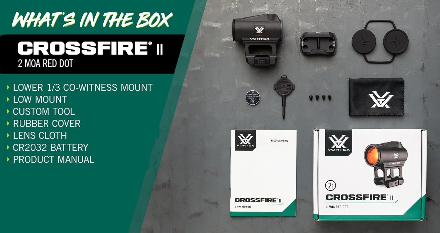 Vortex Crossfire II 2 MOA Red Dot Sight CF2-RD2