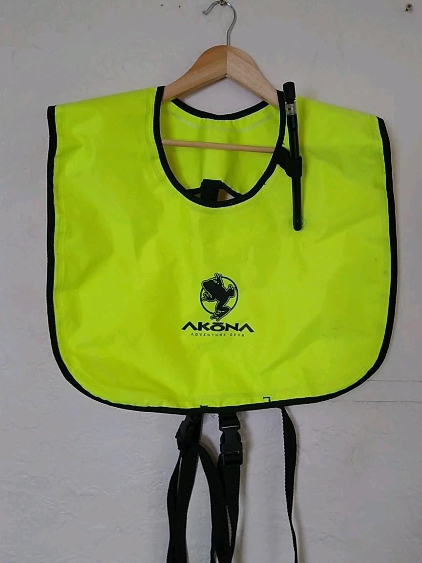 Akona Snorkeling Vest Neon Yellow Adventure Gear Adult Size Swim Beach Summer