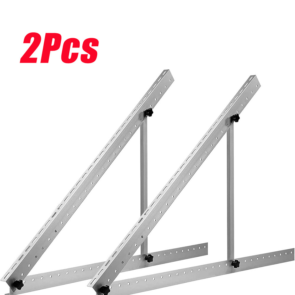 28" Solar Panel Tilt Mount Brackets Boat RV Roof Flat Surface Adjustable Frame