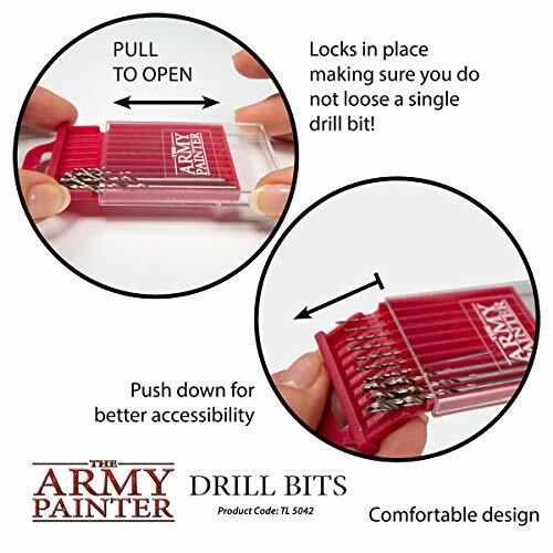 The Army Painter Drill Bit Set - 10 Small Drill Bits for Pin Vise Hand Drill ...