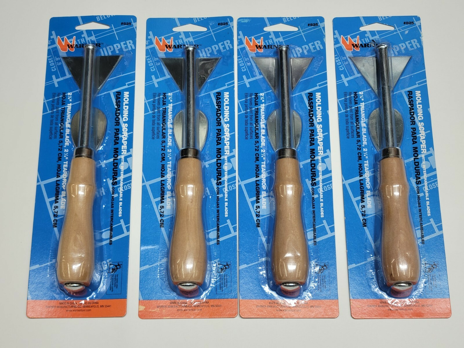 Warner Molding Scraper 4pk