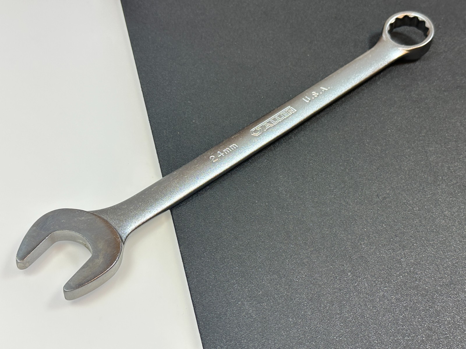 🇺🇸 Allen Tools USA 20324 Satin Finish Metric 24mm Combination Wrench, 12 Point
