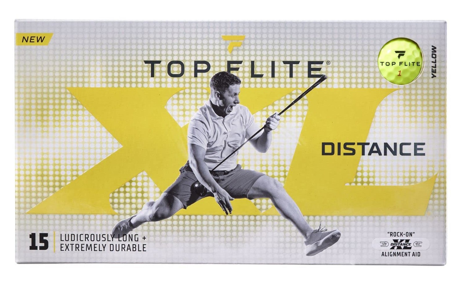 2022 XL Distance Golf Balls Yellow - 15 Pack 2022 Distance Feel Spin Durabili...