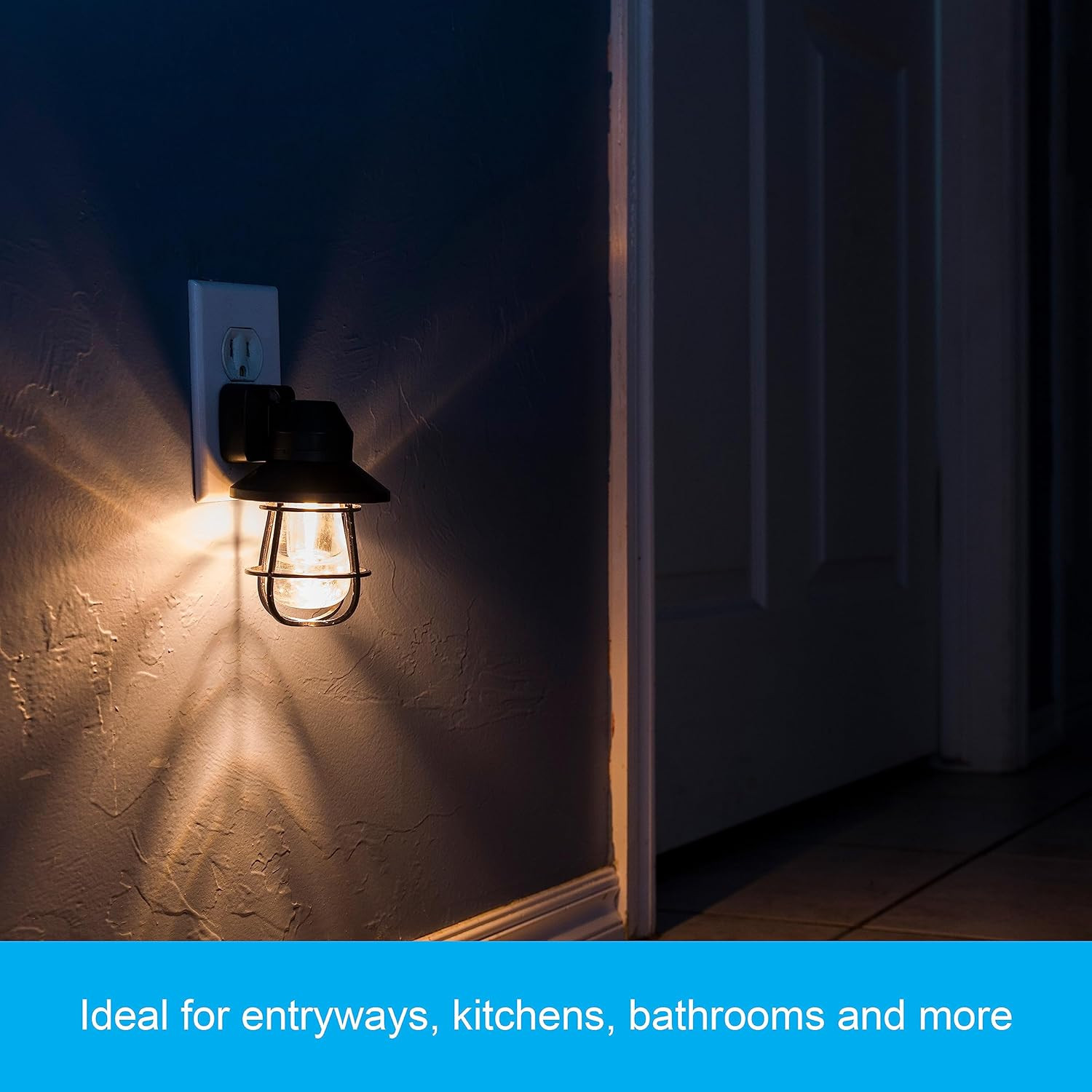Vinta LED Night Light, Plug-In, Dusk to Dawn Sensor, Farmhouse Decor, Mood Light
