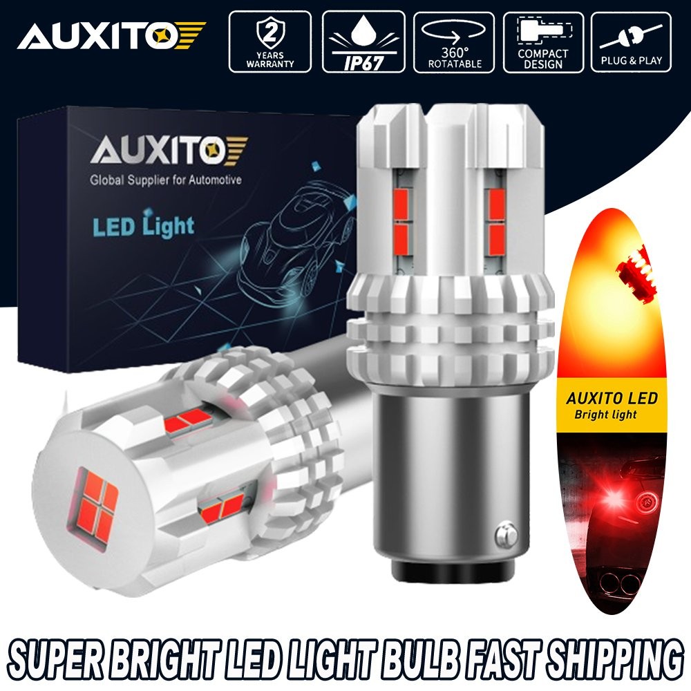 CANBUS AUXITO BAY15D 1157 Brake LED P21/5W INDICATOR BULB Light GLOBE RED IP67