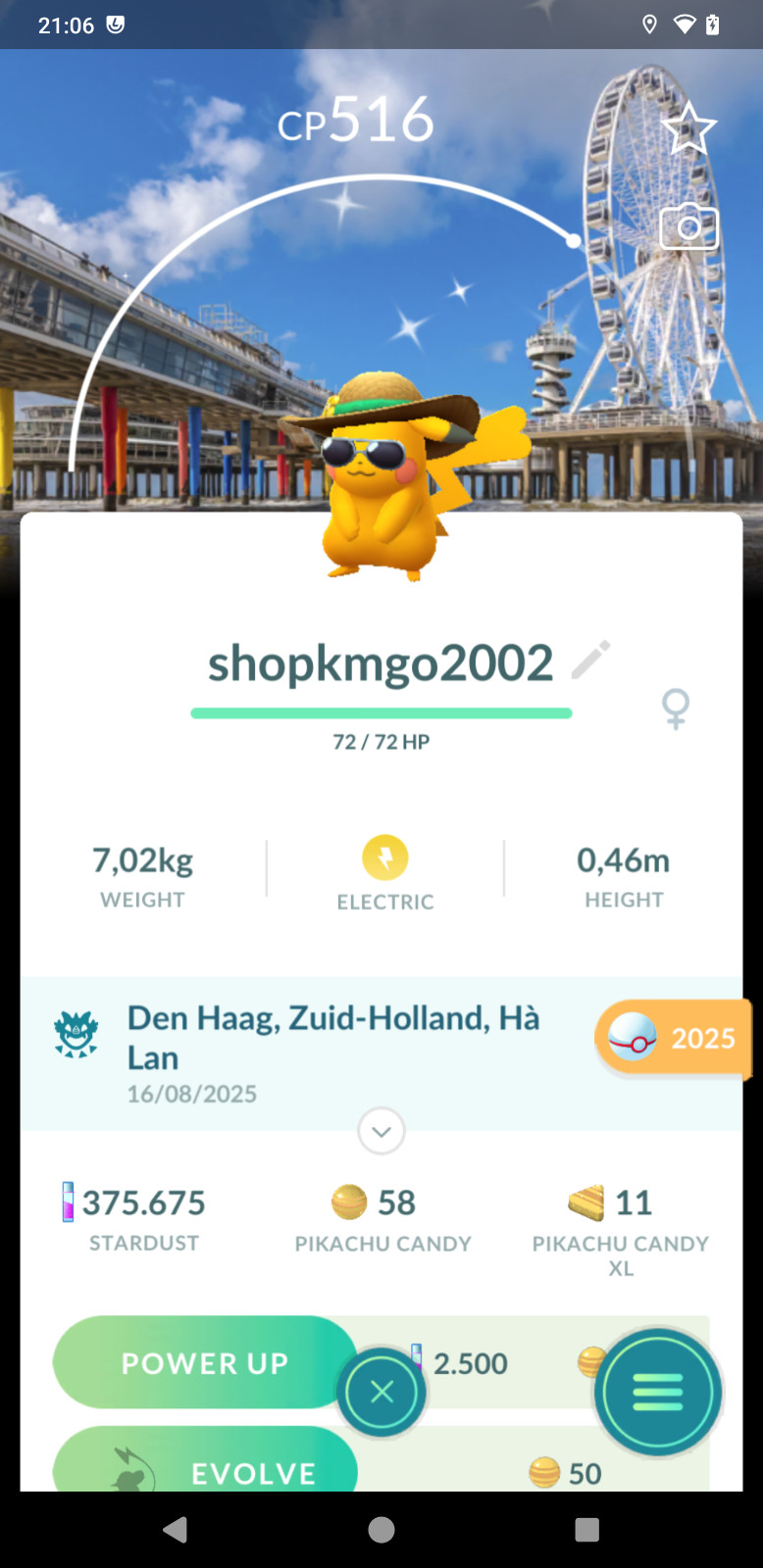 Pokémon Shiny Pikachu Summer Hat Backgroud Den Haag- 20k Sta.rd