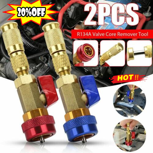 High & Low Pressure R134A R1234YF Valve Core Quick Remover Install Tool SetFAST