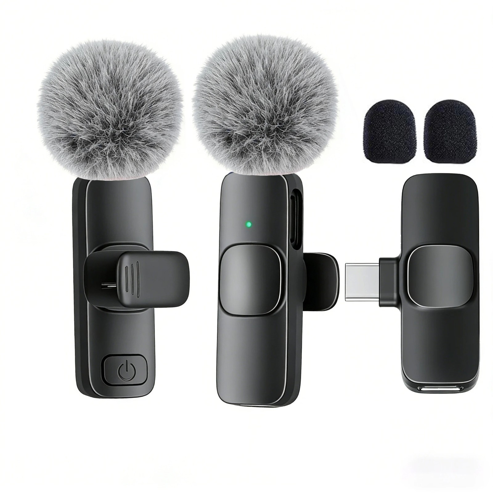 Lavalier Microphone Wireless Audio Video Recording Mini Mic For Android/iPhone