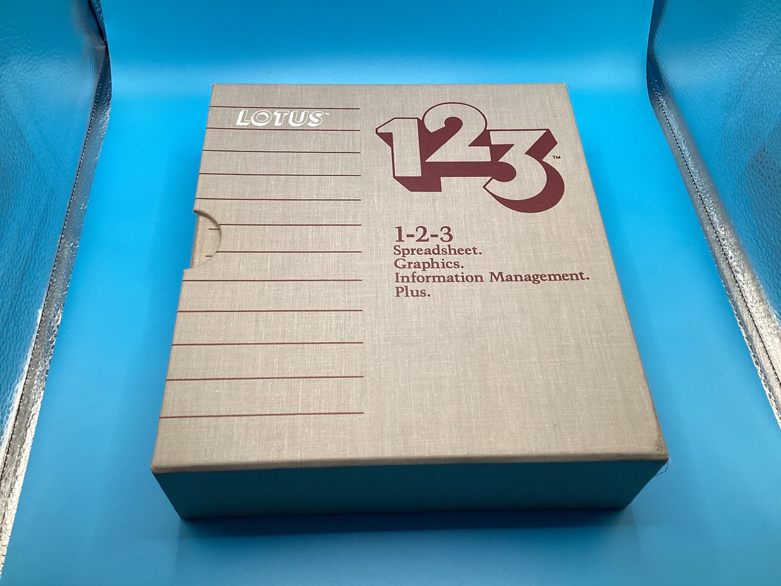 1983 Lotus 123 Spreadsheet Graphics Info Management Plus (No Software Included)