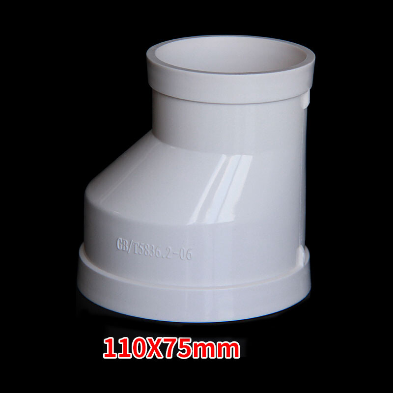 PVC Straight Eccentric Reducer Connector Water Pipe Adapter Fish Tank Tube Joint