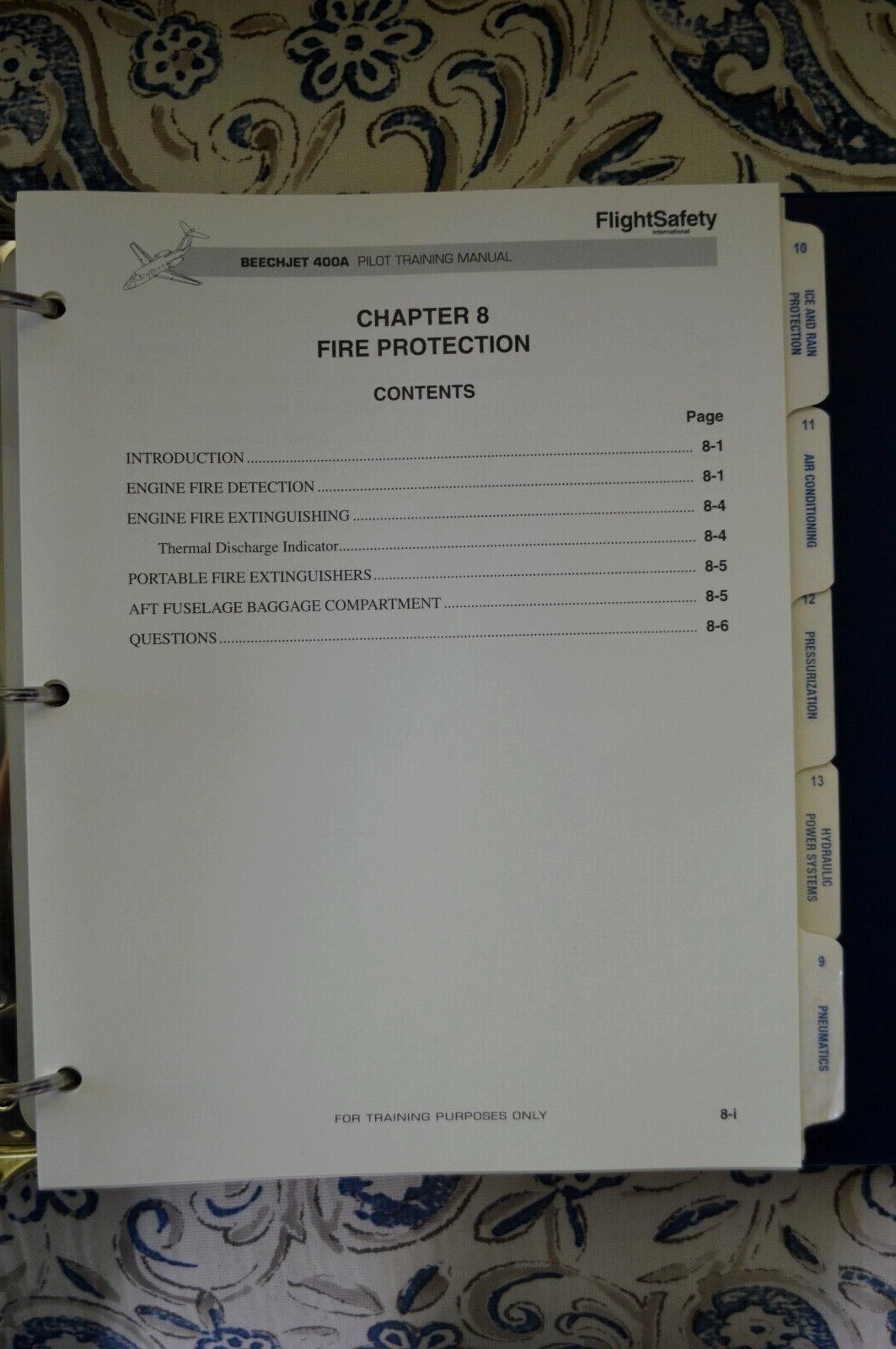 Beechjet 400A Pilot Training Manual, Vol. 2 Aircraft Systems