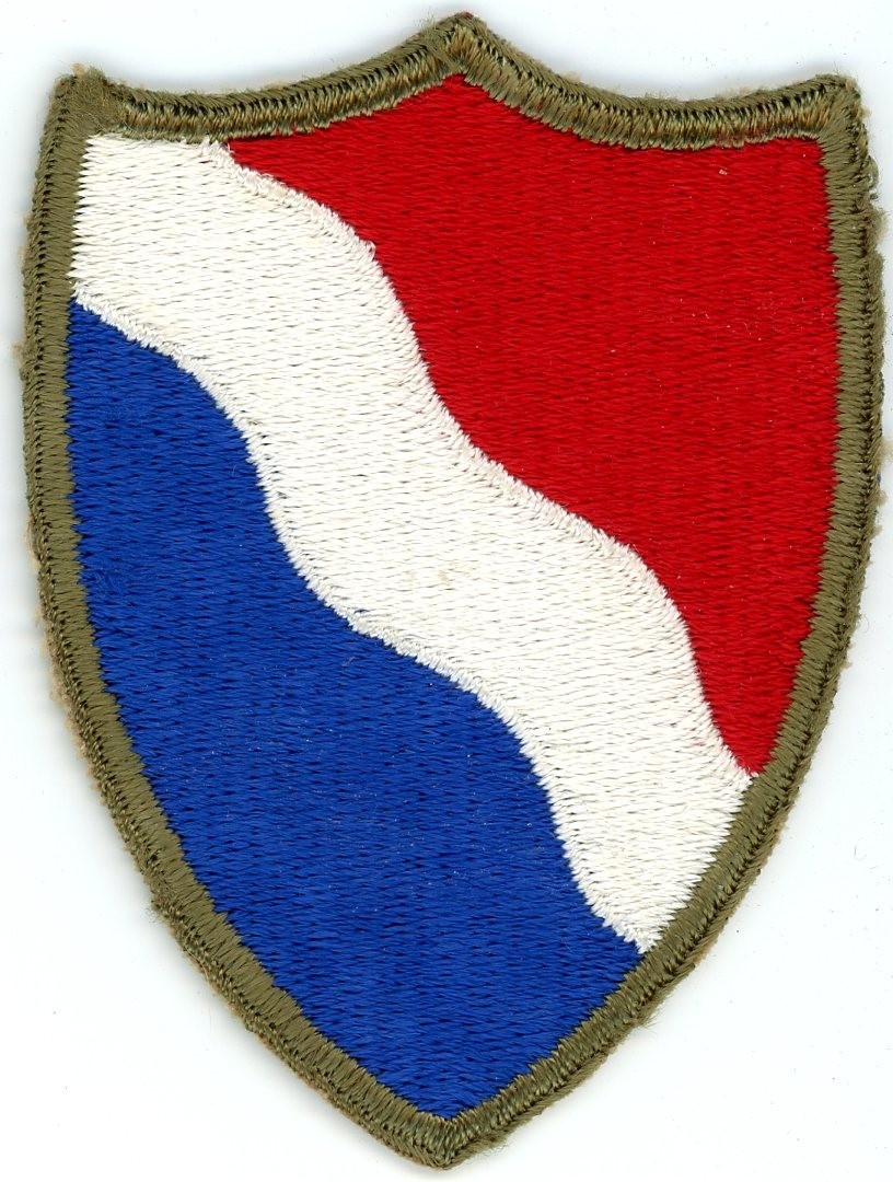 US Army WWII Patch: Southern Defense Command Cut Edge