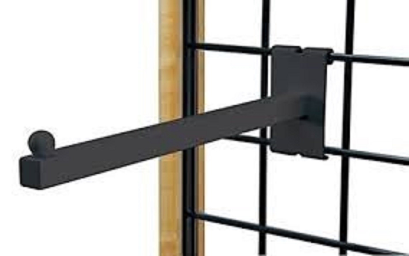 Only Hangers 12" Gridwall Faceout for Gridwall- Black