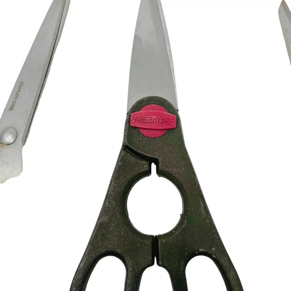 6 Pcs Farberware and Assorted Flower Scissors Set, Stainless Steel Shears