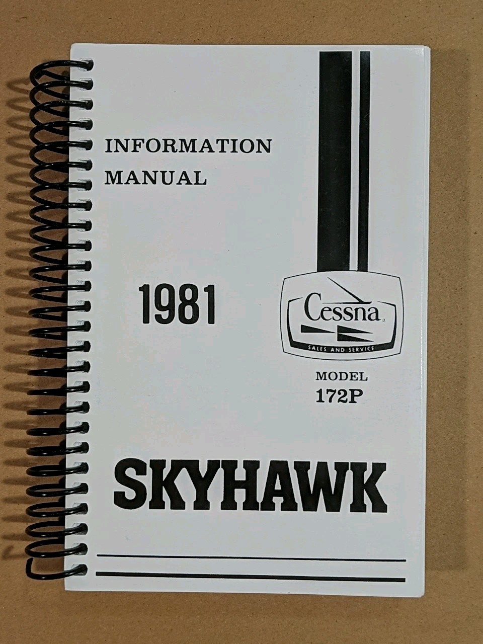 Excellent NOS 1981 Cessna 172P Skyhawk Information Manual  D1192-13 30 May 1980