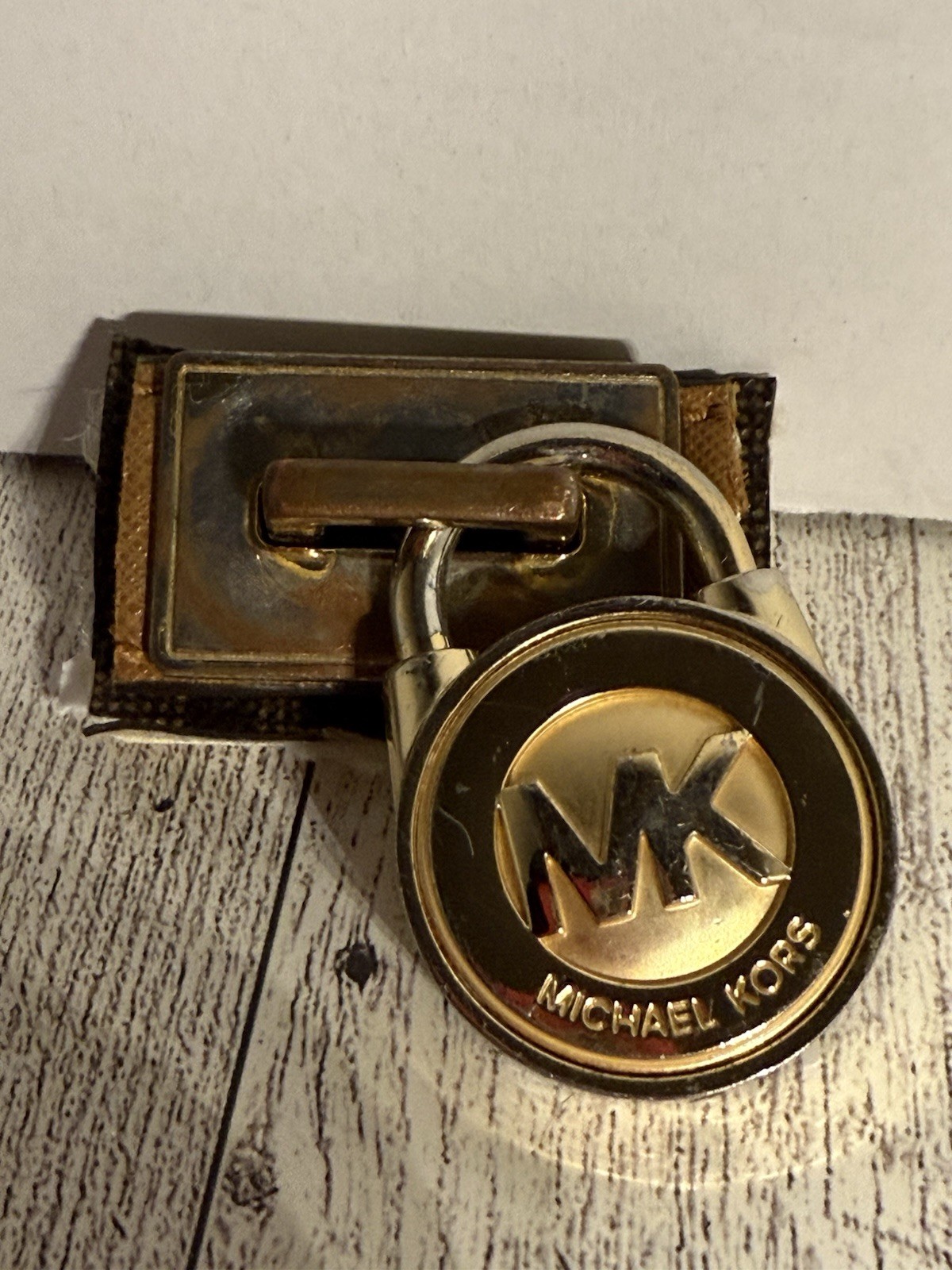 Michael Kors Gold Tone Metal Hardware Replacement  MK Logo Accessory **Read