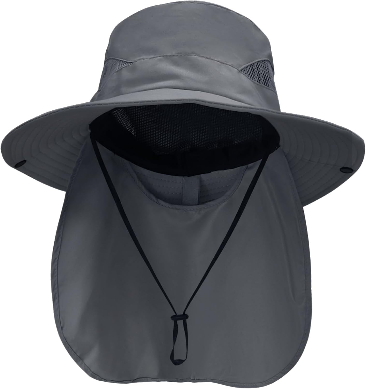 UPF 50+ Sun Hats for Men and Women with Neck Flap and Wide Brim