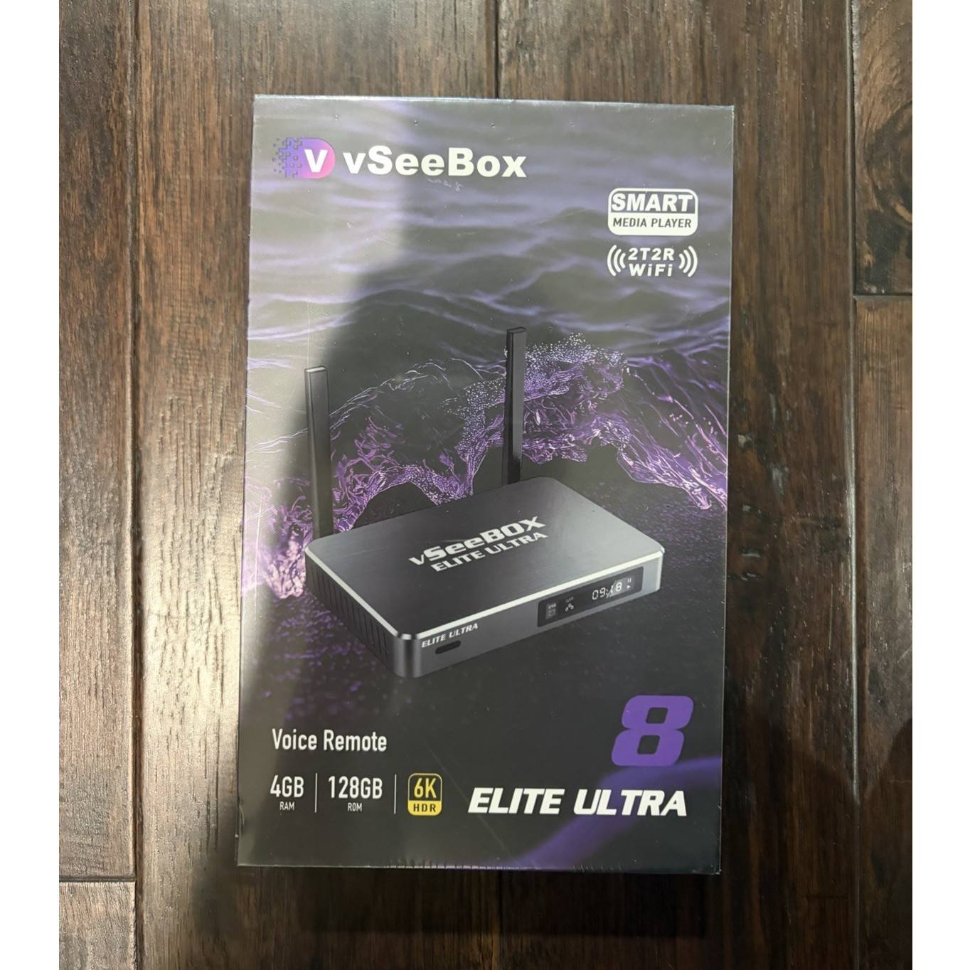 vSeeBox Elite Ultra 8 8th Gen Android TV Box 128GB 4320p 6K HDR WiFi Voice