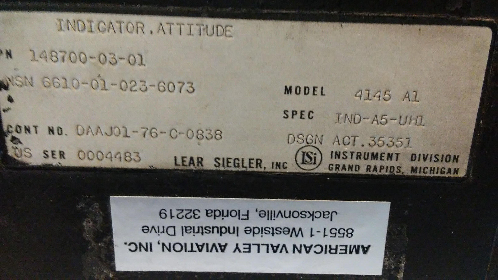 Indicator, Attitude, Aircraft
