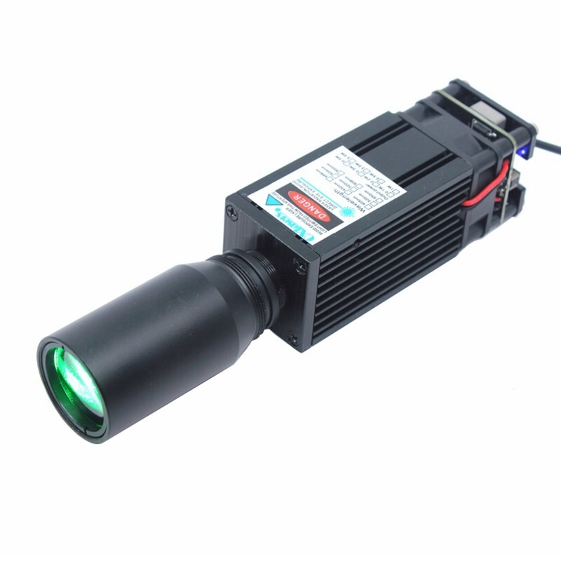 520nm 3W Green Fat Beam Laser Module Bird Repelling Laser 12V PWM Laser Lamp