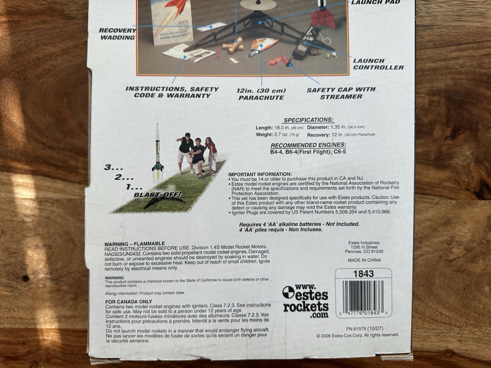 ESTES Model Rocket Starter Sets Patriot #1843 & Riptide #1403 *NO ENGINES*