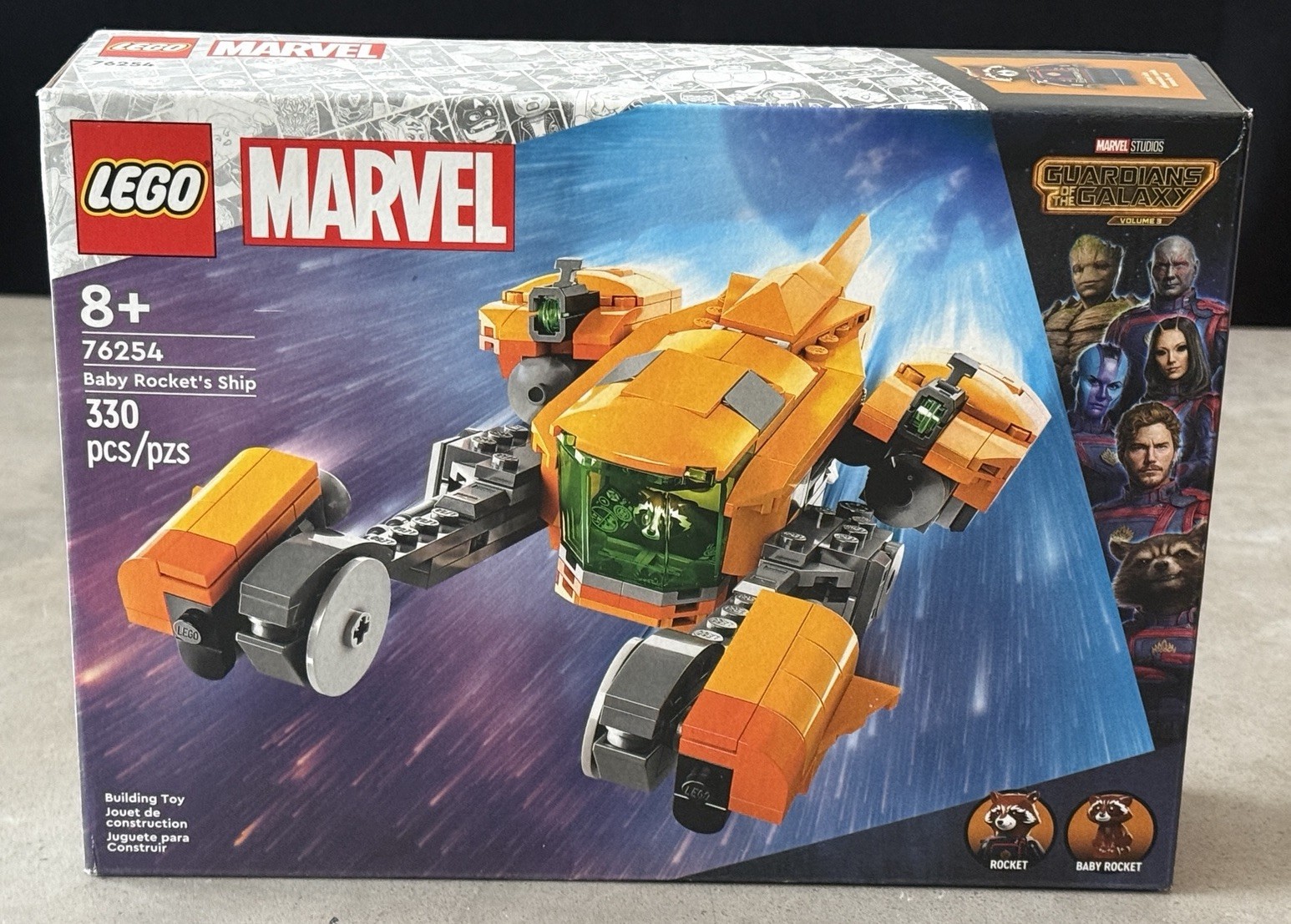 LEGO Super Heroes: Baby Rocket's Ship (76254) - Box Shows Slight Wear