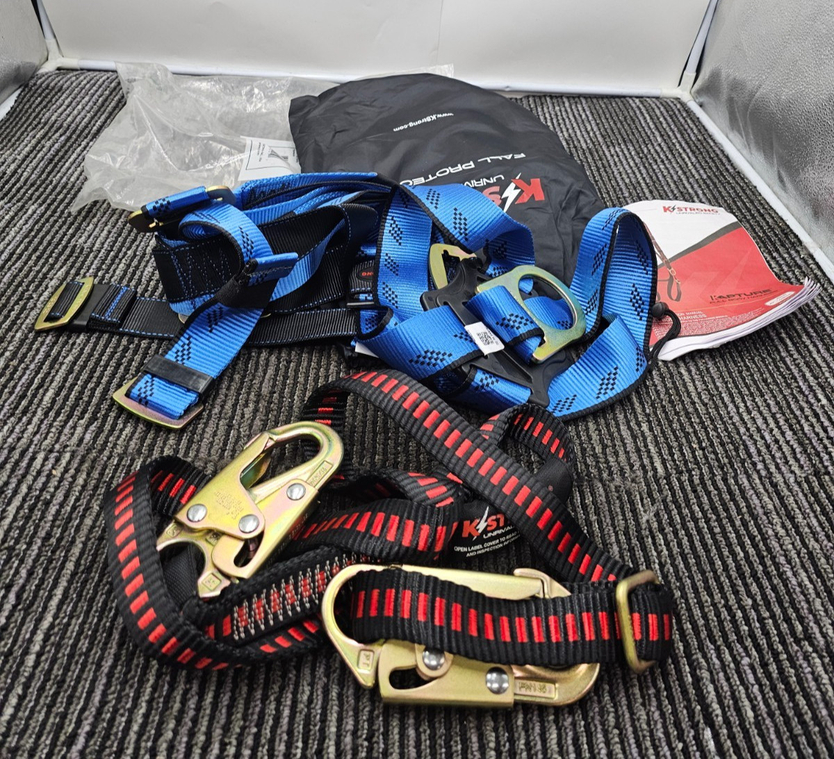 KStrong UFK20410(L-XL) Aerial Essential 3-Point Full Body Harness Size L-XL
