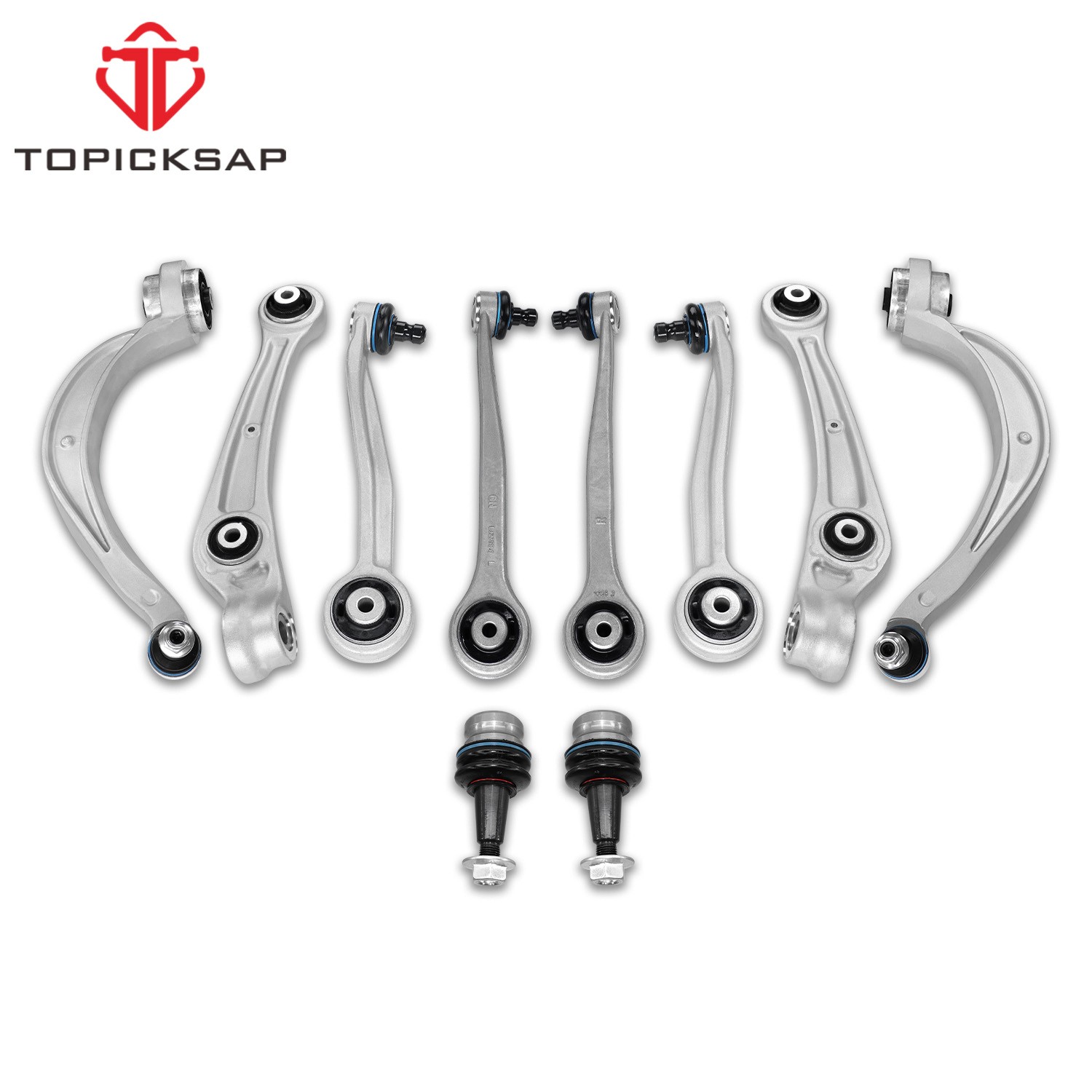 10pc Front Upper Control Arms Kit For 2012-2018 Audi A6 A7 Quattro RS7 S6